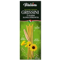 Paluszki grissini z olejem słonecznikowym 125 g Vitaliana