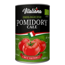 Pomidory całe bez skóry 400 g BIO Vitaliana