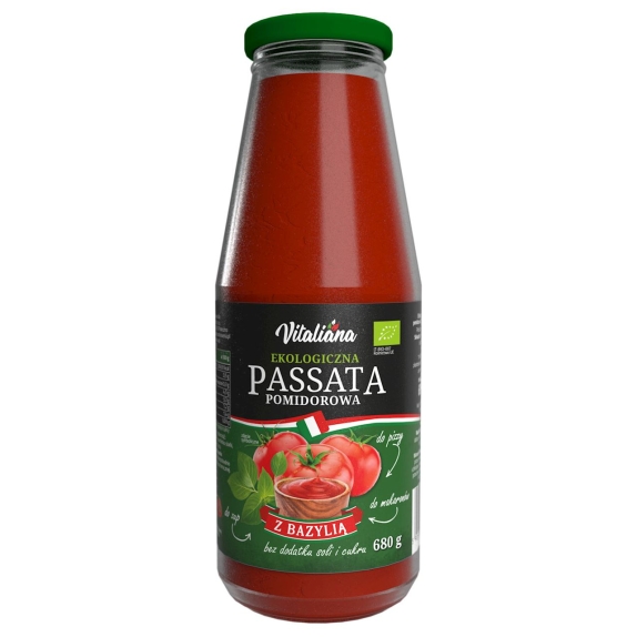Passata pomidorowa z bazylią 680 g BIO Vitaliana cena 9,05zł