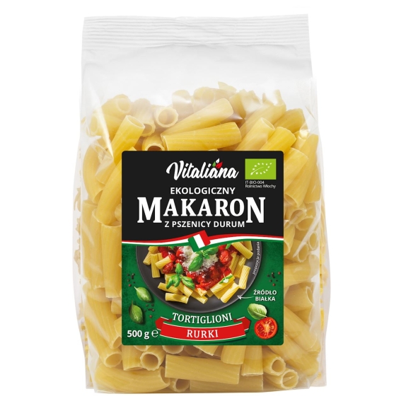 Makaron (z pszenicy durum) Tortiglioni BIO 500 g Vitaliana cena 8,19zł