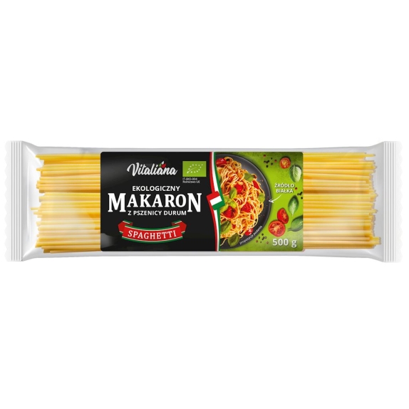 Makaron (z pszenicy durum) Spaghetti BIO 500 g Vitaliana cena 8,19zł