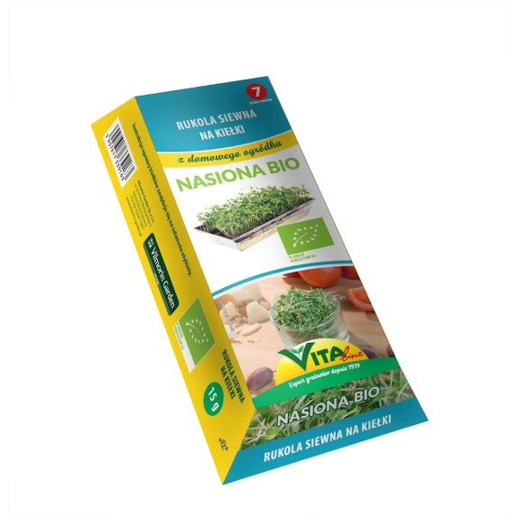 Nasiona Rukoli siewnej BIO na kiełki 15 g z kiełkownicą Vita Line cena €3,61