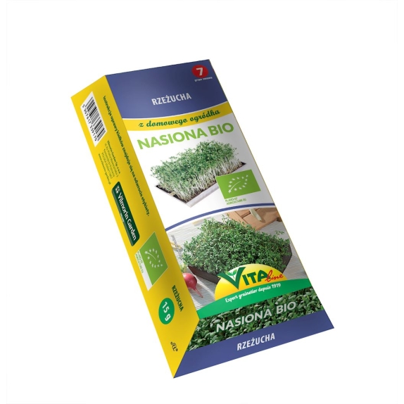 Nasiona Rzeżuchy BIO na kiełki 15 g z kiełkownicą Vita Line cena 16,45zł