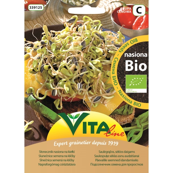 Nasiona na kiełki słonecznik 30 g BIO Vita Line cena 3,00zł