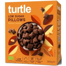 Poduszki zbożowe z kremem z orzeszków ziemnych niska zawartość cukru, bezglutenowe 300 g BIO Turtle