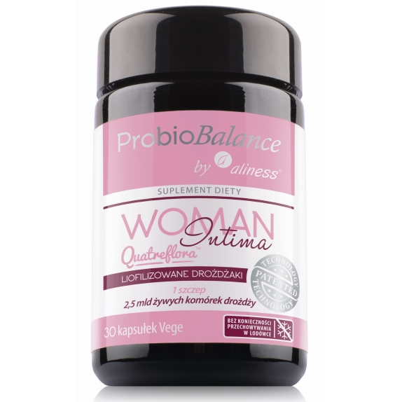 Aliness ProbioBALANCE Woman Intima Quatreflora 2,5 mld  30 kapsułek cena 16,17$