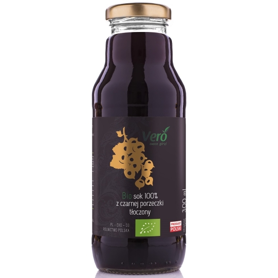 Sok z czarnej porzeczki NFC 300ml BIO Vero cena 9,39zł