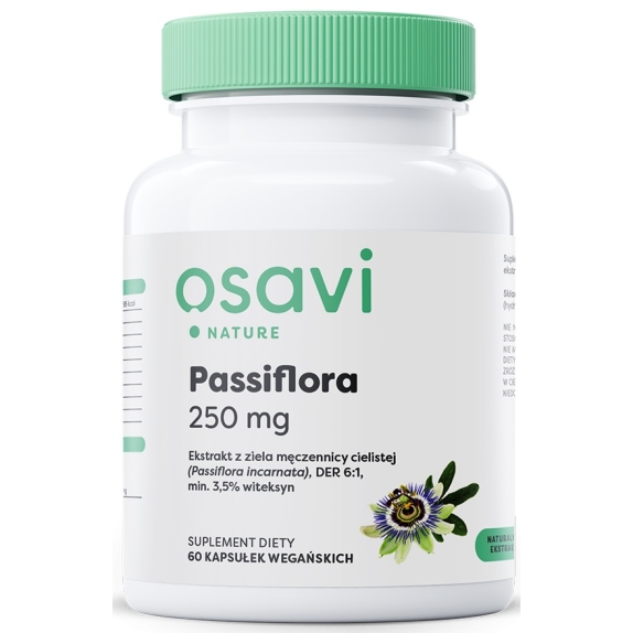 Osavi Passiflora 250 mg 60 kapsułek  cena 25,00zł