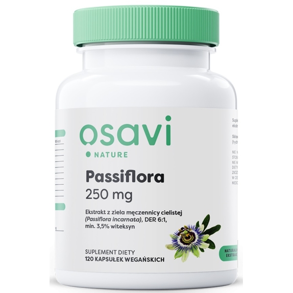 Osavi Passiflora 250 mg 120 kapsułek cena 31,99zł