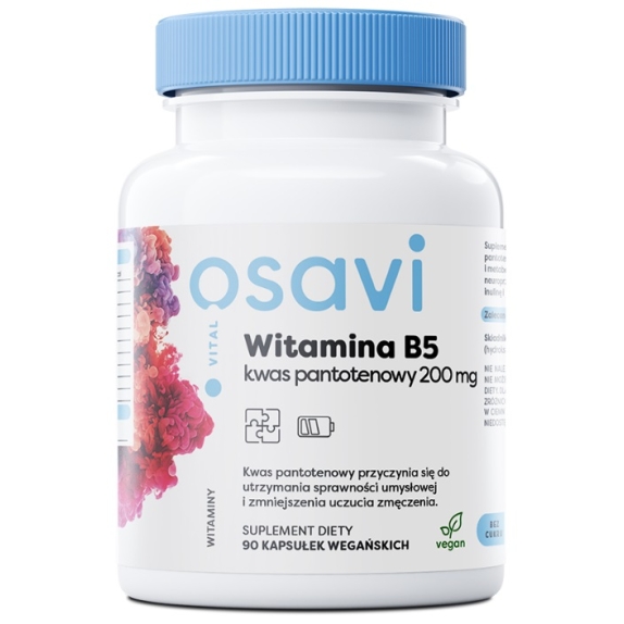 Osavi Witamina B5 (kwas pantotenowy)  90 kapsułek cena 35,00zł