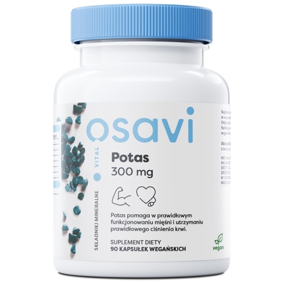 Osavi Potas 300 mg 90 kapsułek cena 21,00zł