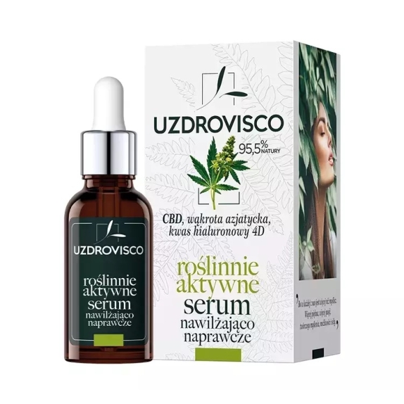 Uzdrovisco Serum do twarzy roślinnie aktywne nawilżająco-naprawcze 30 ml cena 50,70zł