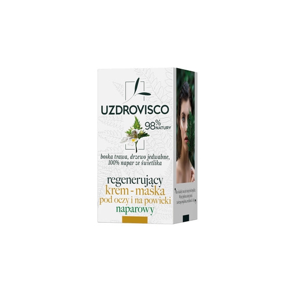 Krem – maska pod oczy i na powieki regenerujący ze świetlikiem 25 ml Uzdrovisco cena 46,80zł