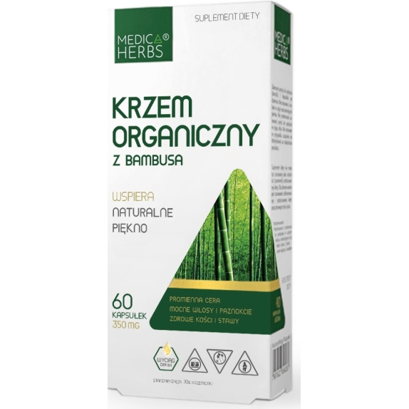 Medica Herbs Krzem organiczny z bambusa 60 kapsułek cena 22,99zł