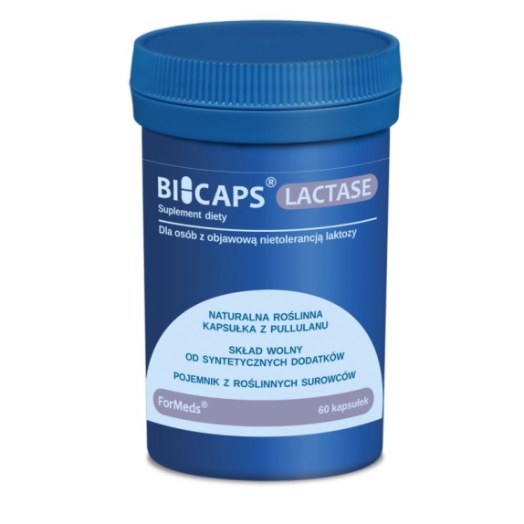 Bicaps Lactase 60 kapsułek  Formeds cena 17,01$