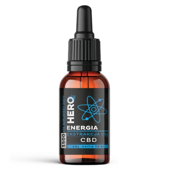 Hemp Olejek Hero Energia CBD 30ml cena 257,07zł