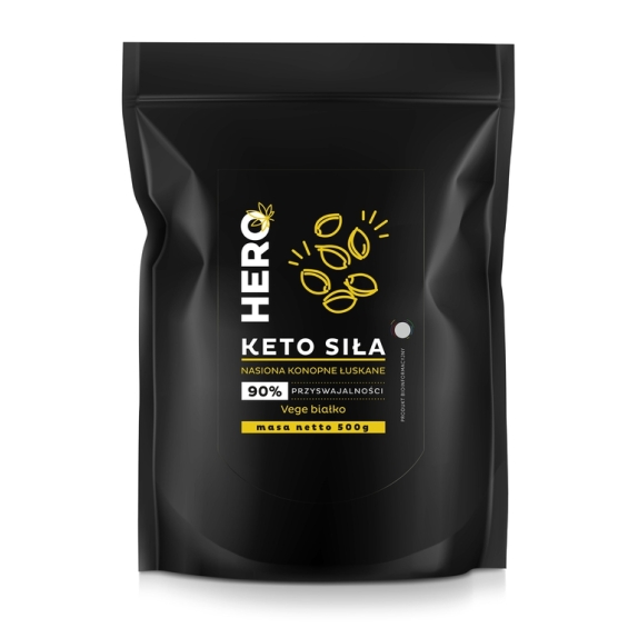 Hemp GHM Keto Siła nasiona konopne łuskane 500g cena 9,04$