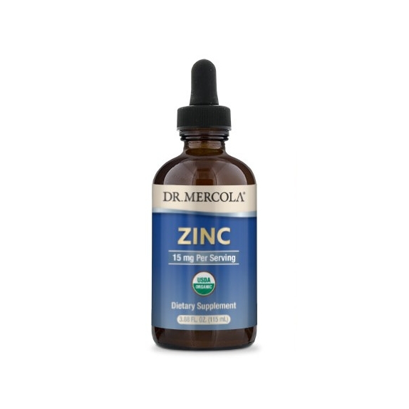 Dr Mercola Cynk w kroplach 115 ml cena €18,77