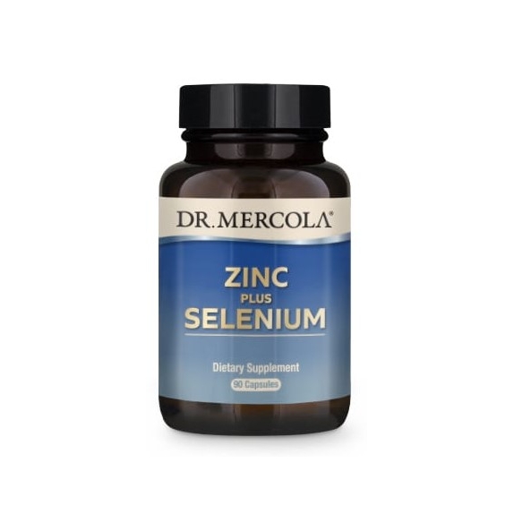 Dr Mercola cynk z selenem 90kaps cena 37,77$