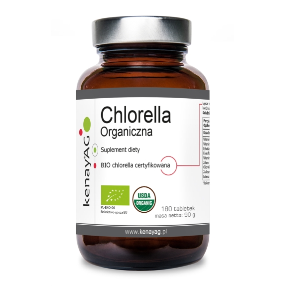 Kenay Chlorella Organiczna 180 tabletek cena €10,17