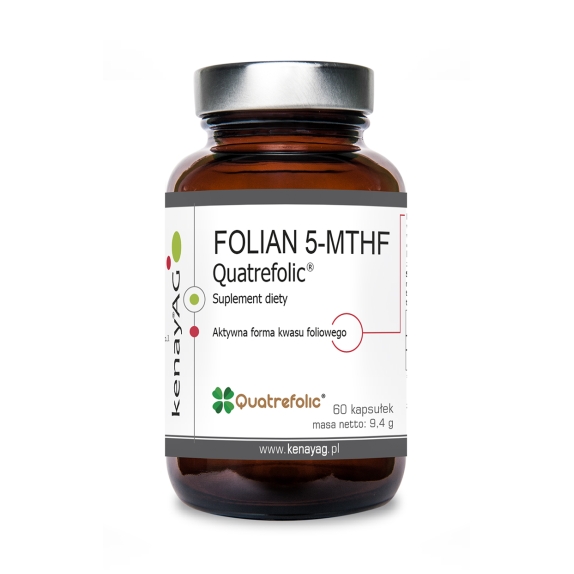 Kenay folian 5-MTHF quatrefolic 60 kapsułek cena 6,99$