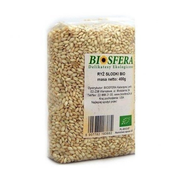 Ryż słodki 400 g Biosfera cena 12,97zł