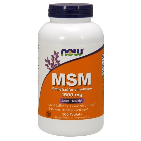 Now Foods MSM 1500 mg 200 tabletek cena 94,00zł