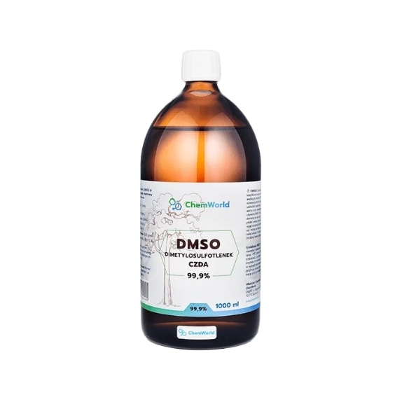 DMSO Dimetylosulfotlenek CZDA 99,9% 1000 ml ChemWorld cena €29,42