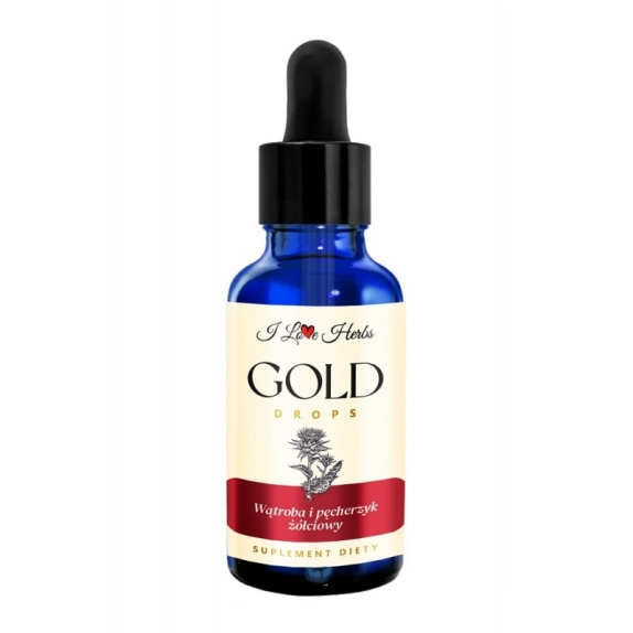 I Love Herbs Gold Drops wątroba i pęcherzyk żółciowy 50 ml  cena €28,99