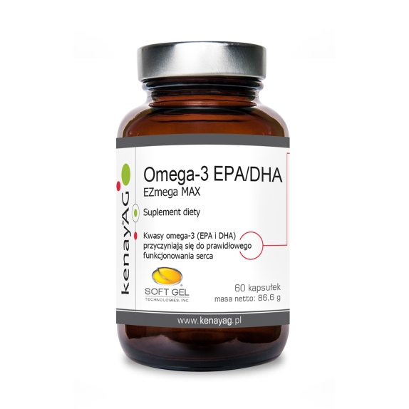 Kenay Omega-3 EPA/DHA EZmega MAX 60 kapsułek cena 25,51$