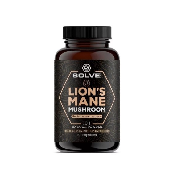 Solve Labs lion's mane soplówka jeżowata 10:1 60 kapsułek cena 17,52$