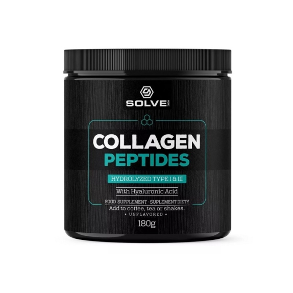 Solve Labs collagen peptides hydrolizowany kolagen wołowy 180 g cena 108,99zł