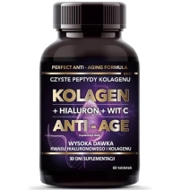 Intenson kolagen anti-age 500 mg + hialuron + C 60 tabletek PROMOCJA