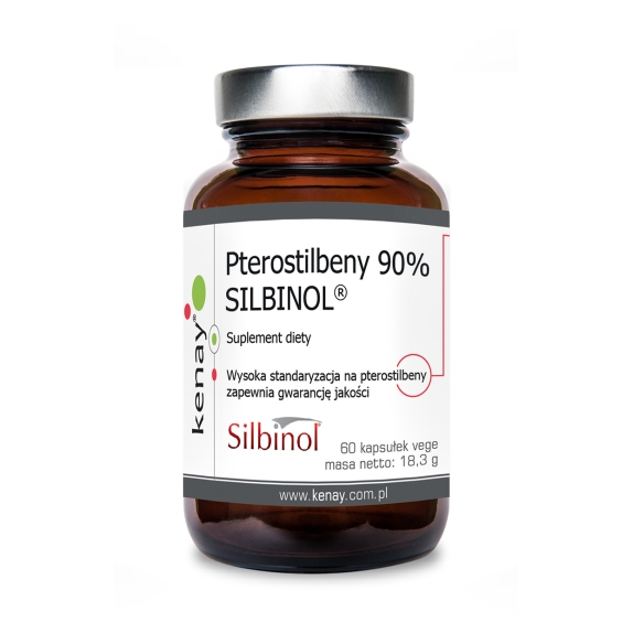 Kenay Pterostilbeny 90% SILBINOL®  60 kapsułek cena 17,79$