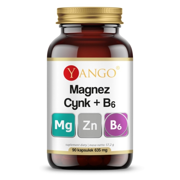 Yango Magnez + Cynk + B6 90 kapsułek  cena 33,90zł