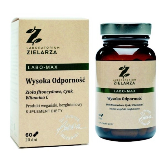 Laboratorium Zielarza Henryk Różański Labo - Max wysoka odporność 60 kapsułek cena 57,99zł