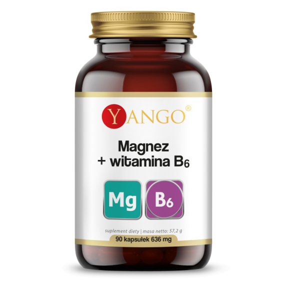 Yango Magnez + B6 90 kapsułek  cena 29,20zł