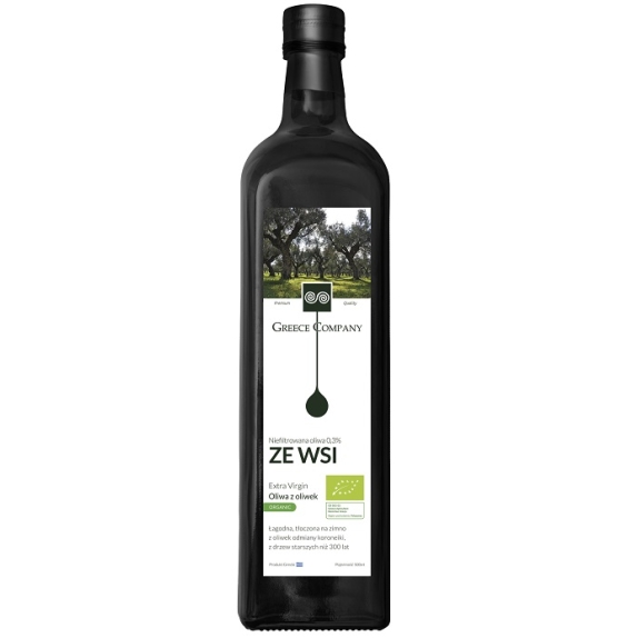 Oliwa z Oliwek Extra Virgin ze wsi niefiltrowana 500 ml BIO Greece Company  cena 57,89zł