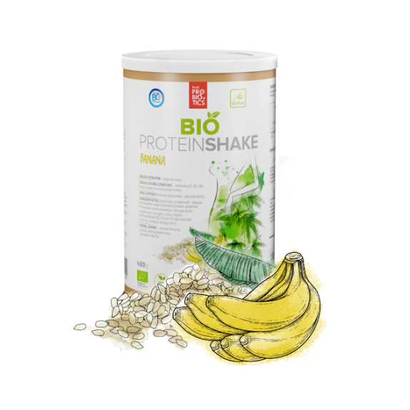 Białko wegańskie w proszku z bananem bezglutenowe BIO 400 g Vitafan cena 86,69zł