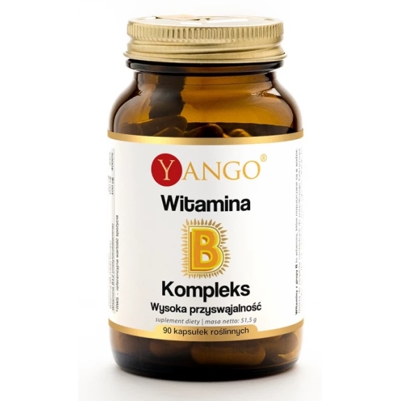 Yango Witaminy z grupy B 90 kapsułek cena 71,50zł