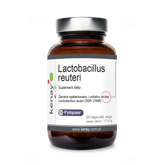 Kenay Lactobacillus reuteri Pylopass® 60 kapsułek cena €21,04