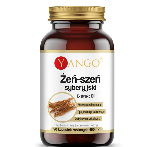 Yango żeń-szeń syberyjski ektrakt 90 kapsułek cena 9,58$