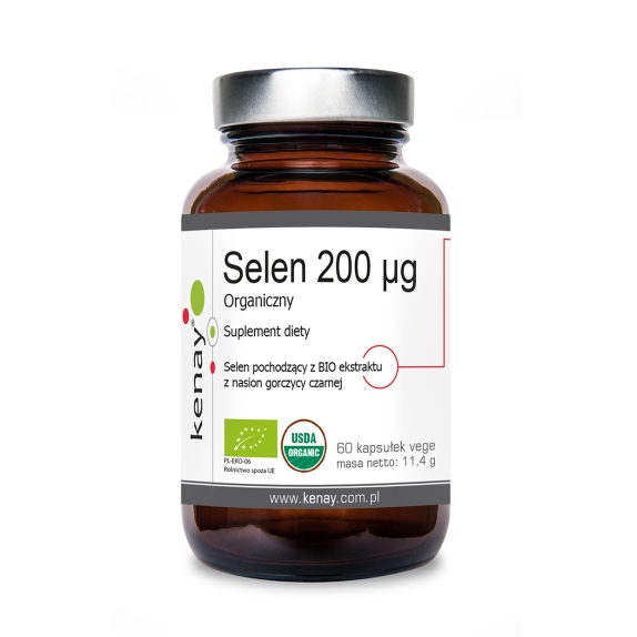 Kenay Selen 200 mcg Organiczny 60 kapsułek cena 23,50zł