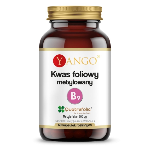 Yango Kwas foliowy metylowany Quatrefolic 60 kapsułek cena 10,50$