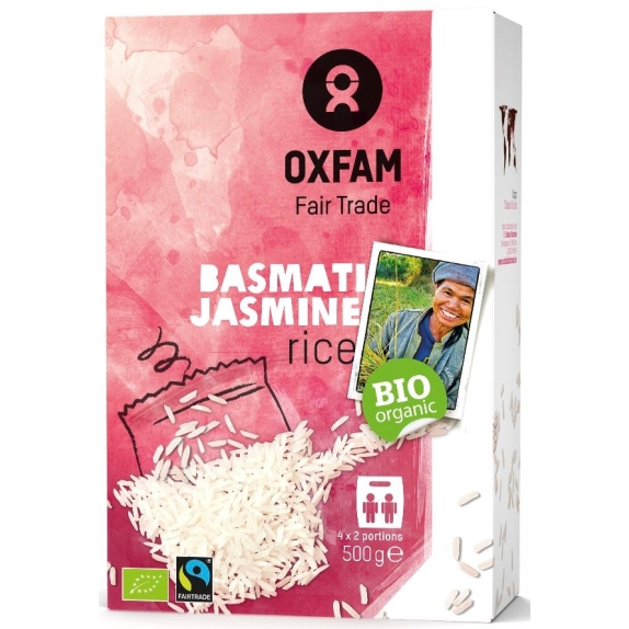 Mieszanka ryżu basmati z jaśminowym Fair trade BIO (4 x 150g)  500 g Oxfam cena 23,89zł