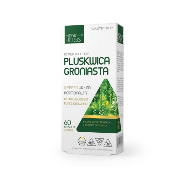 Medica Herbs Pluskwica groniasta 350 mg 60 kapsułek cena 6,07$
