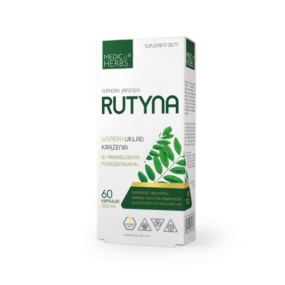 Medica herbs Rutyna 350 mg 60 kapsułek cena 21,90zł