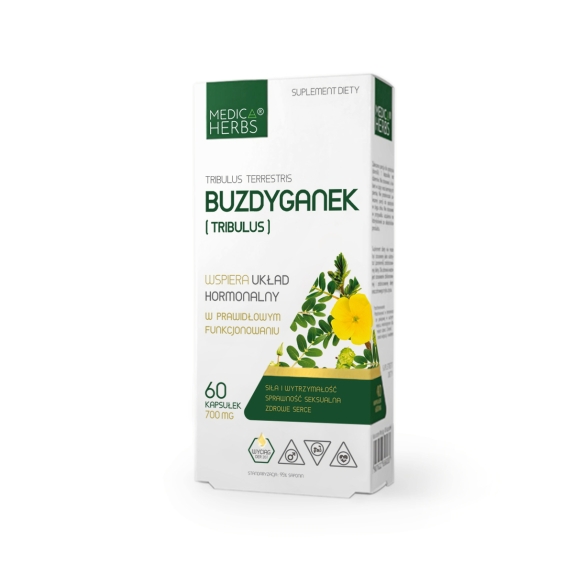 Medica Herbs Tribulus (Buzdyganek) 700 mg 60 kapsułek cena 25,90zł