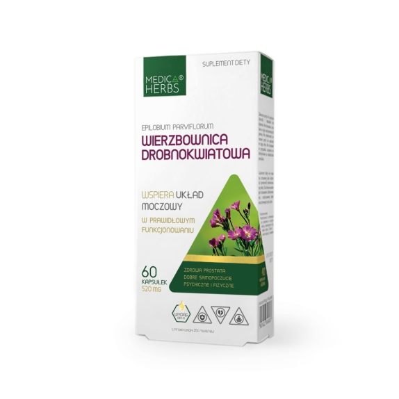 Medica Herbs Wierzbownica drobnokwiatowa 520 mg 60 kapsułek cena 6,99$