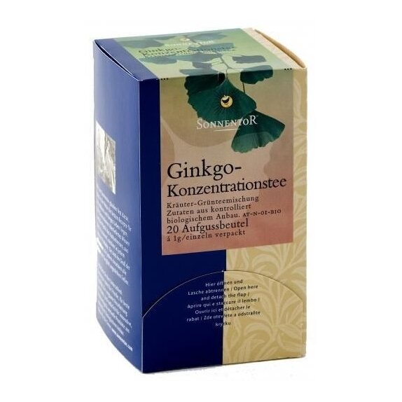 Herbata Ginkgo na koncentrację 20g Sonnentor cena 17,85zł